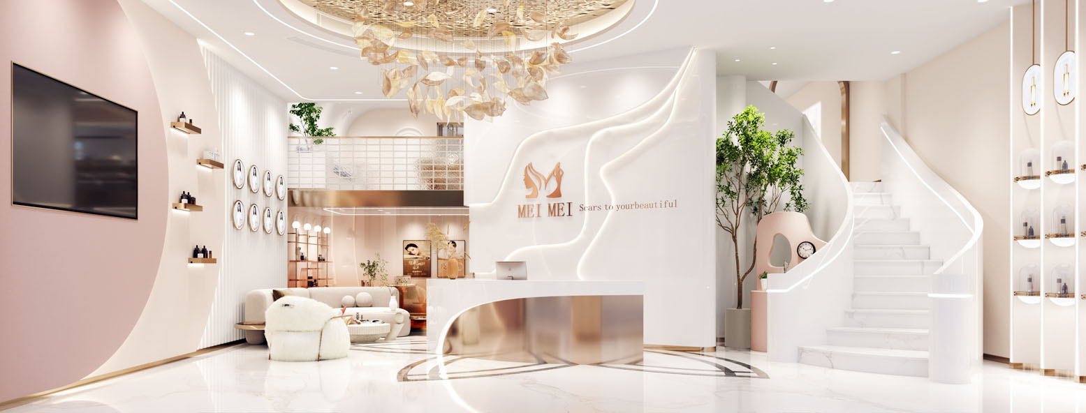 桐廬美美生活美容館設(shè)計全景案例